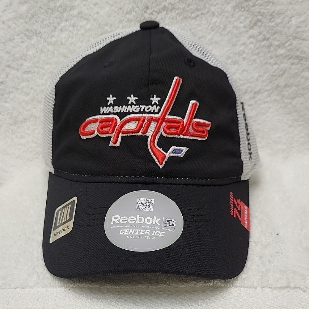 Reebok Washington Capitals L/XL Stretchfit Hat - New
